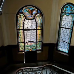 Painted glass - Art Nouveau Treasure-Hunt Behind the Opera